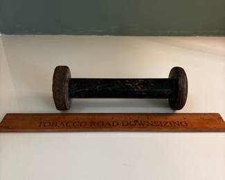 F84 - $30. Lot of 5 Antique Wooden Spools. Some are marked Joseph Lumb & Sons