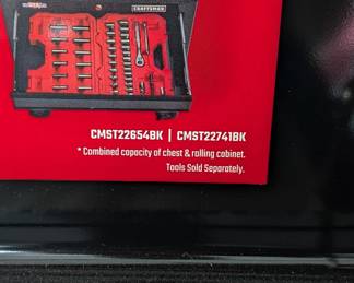 F114 - $200. Craftsman Tool Chest & Rolling Tool Cabinet.