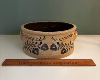 F79 - $35. Vintage Stoneware Cake Crock.