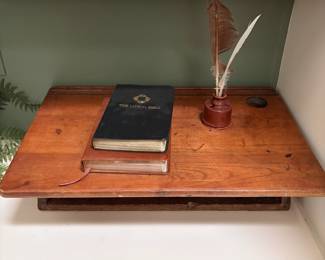 F34 - $50. Antique Writing Desk / Lap Desk.