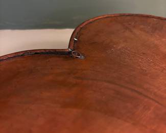 F91 - $50. Michael Bonne "For A Dear Heart" Copper Heart Pan.