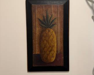 F59 - $15. Pineapple Print. Measures 11.25" x 19".