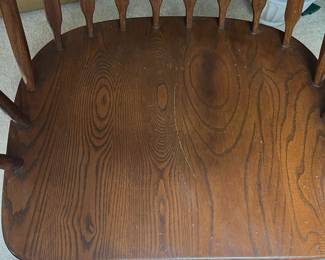 F51 - $75. Bent & Bros. Rocking chair. Measures 33" wide, 21" deep, 43" tall, 17" to the seat. Solid - very good condition.