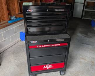 F114 - $200. Craftsman Tool Chest & Rolling Tool Cabinet.