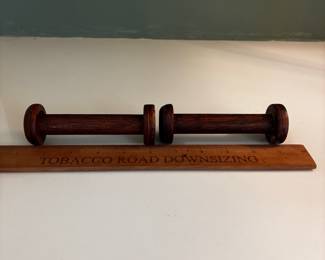 F84 - $30. Lot of 5 Antique Wooden Spools. Some are marked Joseph Lumb & Sons