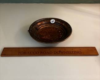 F89 - $30. Small Copper Colandar with hook for hanging.