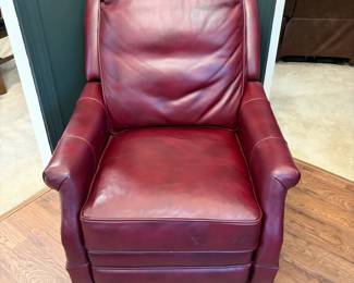 F5 - $250. BarcaLounger Leather Recliner. Measures 32" wide x 37" deep x 41.5" tall. Very Good Condition.