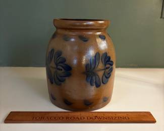 F81 - $25. Stoneware Crock. Signed BBP 1993.