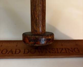 F84 - $30. Lot of 5 Antique Wooden Spools. Some are marked Joseph Lumb & Sons