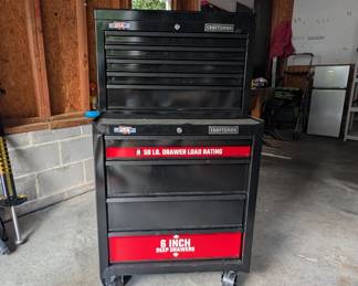 F114 - $200. Craftsman Tool Chest & Rolling Tool Cabinet.