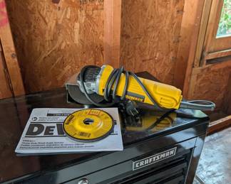 F107 - $35. Corded DeWalt Angle Grinder.