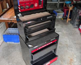 F114 - $200. Craftsman Tool Chest & Rolling Tool Cabinet.