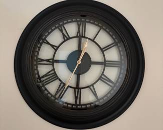 F30 - $20. Large Wall Clock. Measures 23" round.