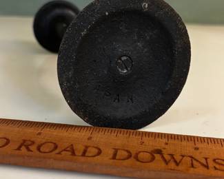 F65 - $20. Single Cast Iron Candle Holder.