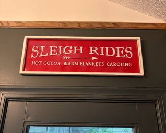 F6 - $10. Christmas sign. 28" wide, 9.5" tall.