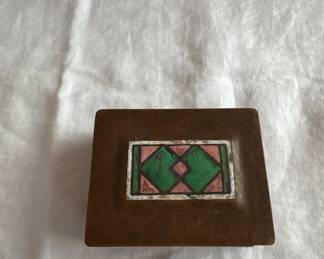 vintage brass box