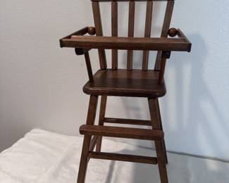 vintage baby doll highchair