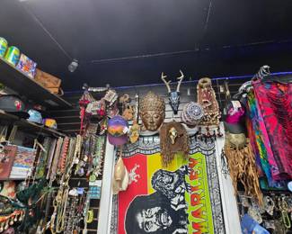 Beads, jewelry, masks
