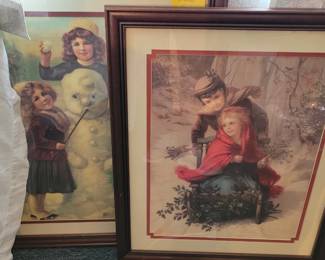 Rule Ride and Winter Friends framed art
