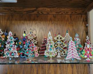 Jeweled Christmas trees