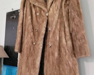 Full length fur coat