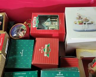 Lighted Hallmark ornaments 