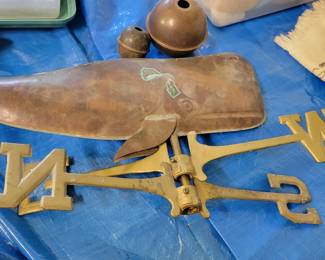 Rare copper weather vane