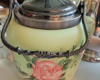 Antique Mt Washington biscuit jar