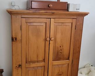 Small armoire.  Dresser mirror