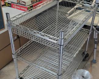 Metal utility cart