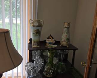 Hainted glass and pottery