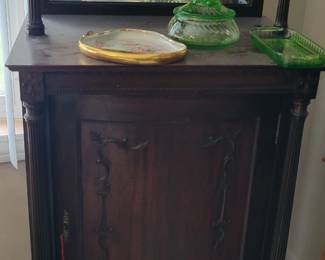 Antique accent cabinet 