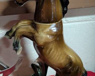Jim Beam "Beam Trophy" 110 Months Old Bourbon Decanter - Rearing Horse