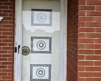 Mid-Century Modern Style Aluminum Storm Door