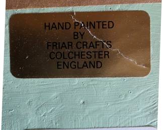 Friar Crafts Hand Painted Village Scene Plaque (Upper Slaughter)