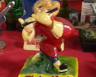 Pfeiffer's Beer "Johnny Fifer" Chalkware Statue