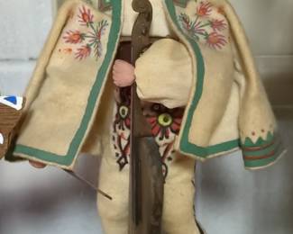 Vintage Polish Folk Art Musician Doll - Podhale Region