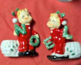 Vintage Commodore NOEL Candle Holders