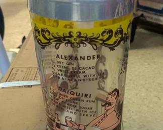 Vintage Hazel-Atlas "Ragtime" or "Gay Nineties" Cocktail Shaker