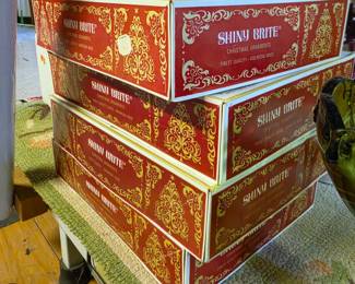 Vintage Shiny Brite Christmas Ornament Boxes (Empty)