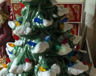 Vintage Ceramic Lighted Christmas Tree - Atlantic Mold
