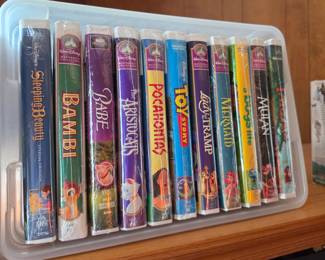 Collection of Walt Disney Masterpiece Collection VHS Tapes