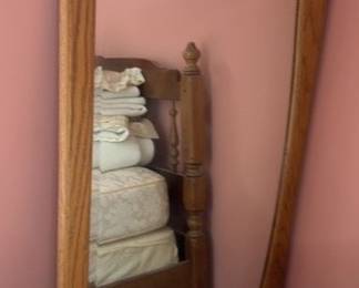 Full-Length Oak Framed Floor Mirror