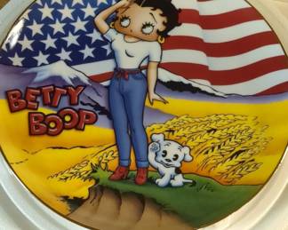 Betty Boop "Stars and Stripes Forever" Collector Plate by Danbury Mint