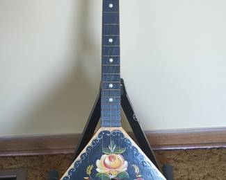 Vintage Hand-Painted Russian Balalaika