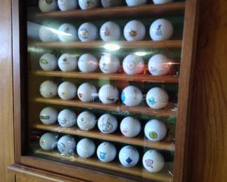 Golf ball display case
