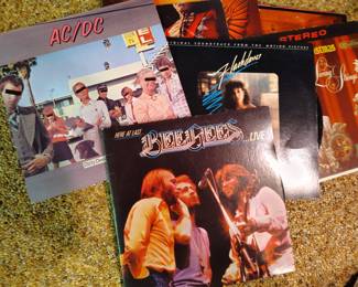 Vinyl album records, mixed