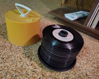 Vinyl album records, mixed