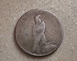 1926 Peace dollar coin - 90% silver