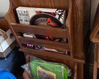 End Cabinet with Magazine Rack